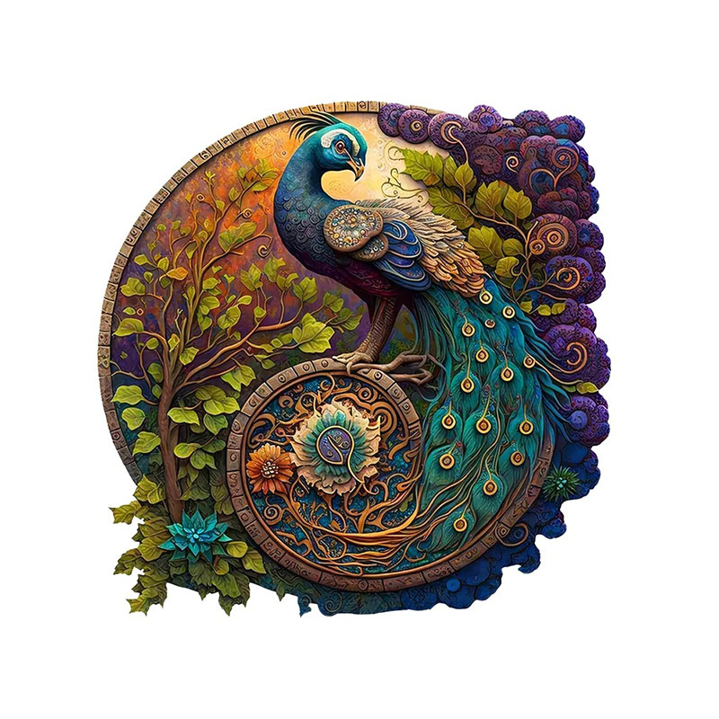 Dřevěné puzzle PÁV MN9137