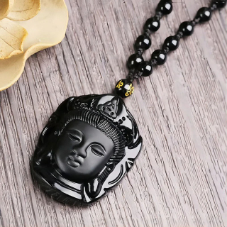 Amulet OCHRANA a LÁSKA z obsidiánu MN6031