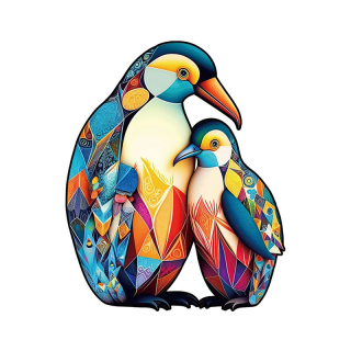 Dřevěné puzzle TUČŇÁCI MN9038