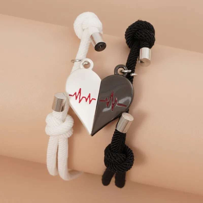 Náramky pro páry MAGNETICKÉ SRDCE MN3076